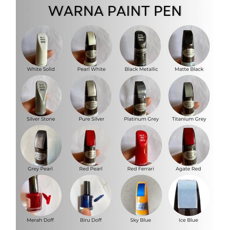 SPIDOL BARET / CAT ANTI BARET PENGHILANG GORESAN MOBIL MOTOR ORIGINAL WARNA HITAM METALIK DAN DOFF /