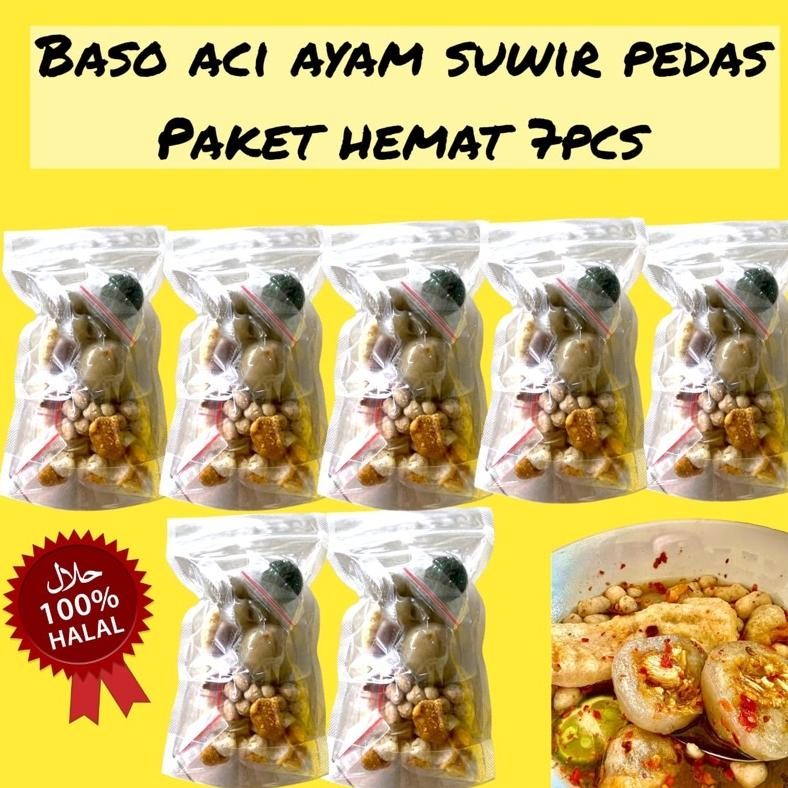 

PAKET HEMAT BASO ACI AYAM SUWIR 7pcs / BASO ACI HEMAT AYAM