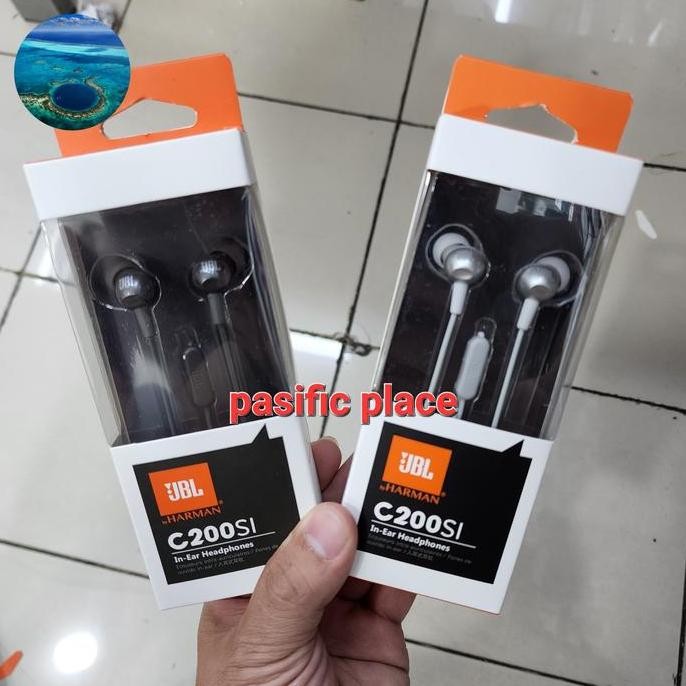 sale jbl c200si headset earphone bass original jack 3.5mm by harman