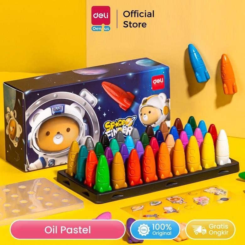 

Terlaris Deli Oil Pastel / Crayon / Krayon Anak Bentuk Rocket Space Finder Tidak Mudah Patah Tidak Mengotori Tangan Free Sticker 72109-X Murah