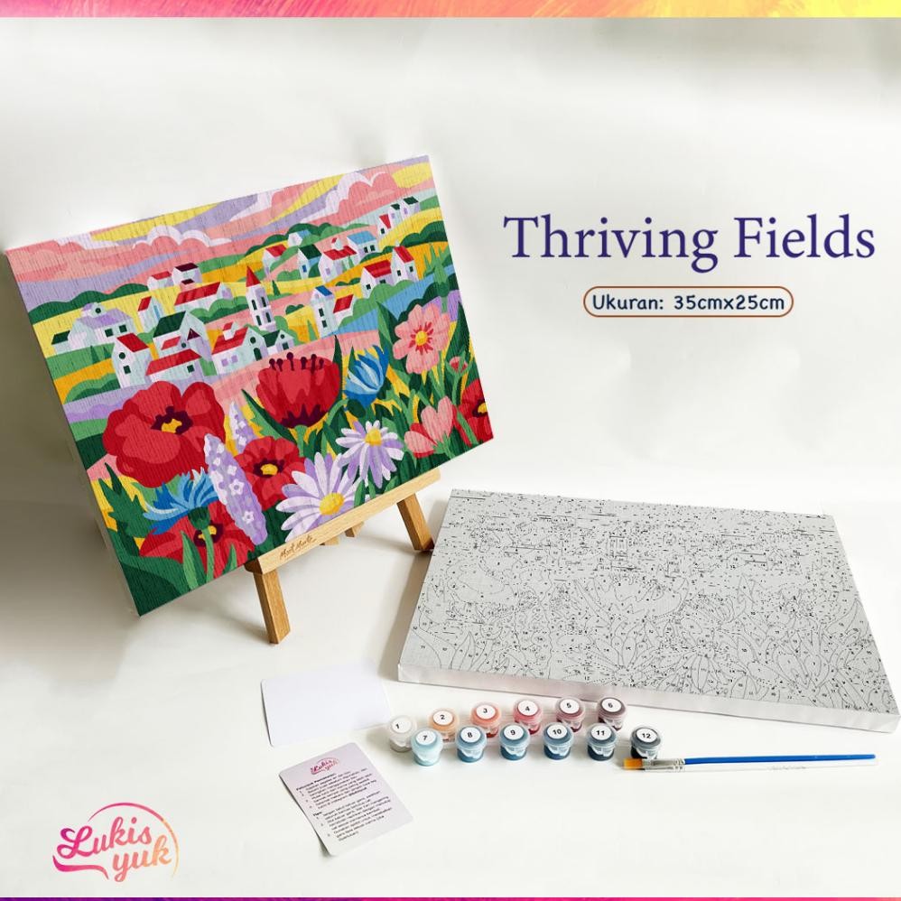 

Terlaris Thriving Fields - Paint By Numbers Kit - 35X25Cm - Cat Akrilik - Kanvas Lukis - By Lukisyuk Murah