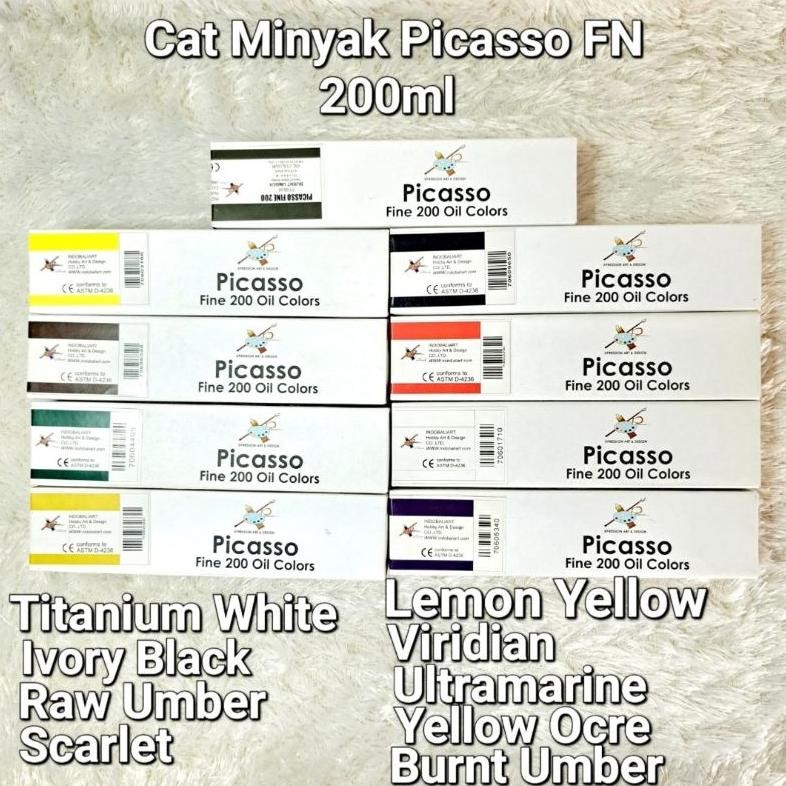 

Terlaris Cat Minyak/Oil Colors Picasso Fine 200Ml Murah