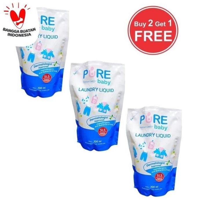 Pure Baby Laundry Liquid 700ml Detergen Baby Pure Baby