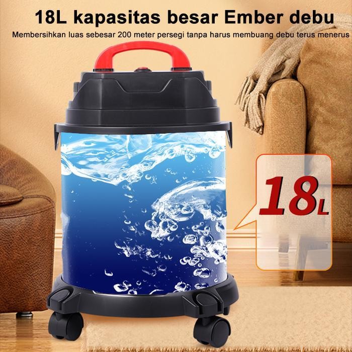 Karnaval Belanja Tixx Vacuum Cleaner 18L  3In1 Vakum/Air Hisap/Blower Sedot Debu Basah Kering Vacum 