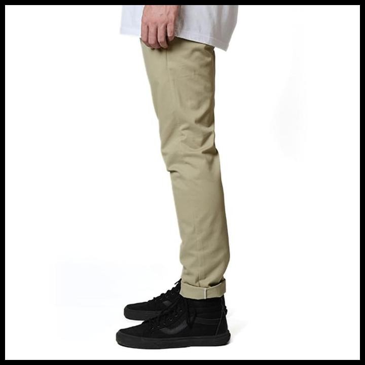 Dickies-Wp801 Skinny Fit Straight Pant-Kh Original Best Seller