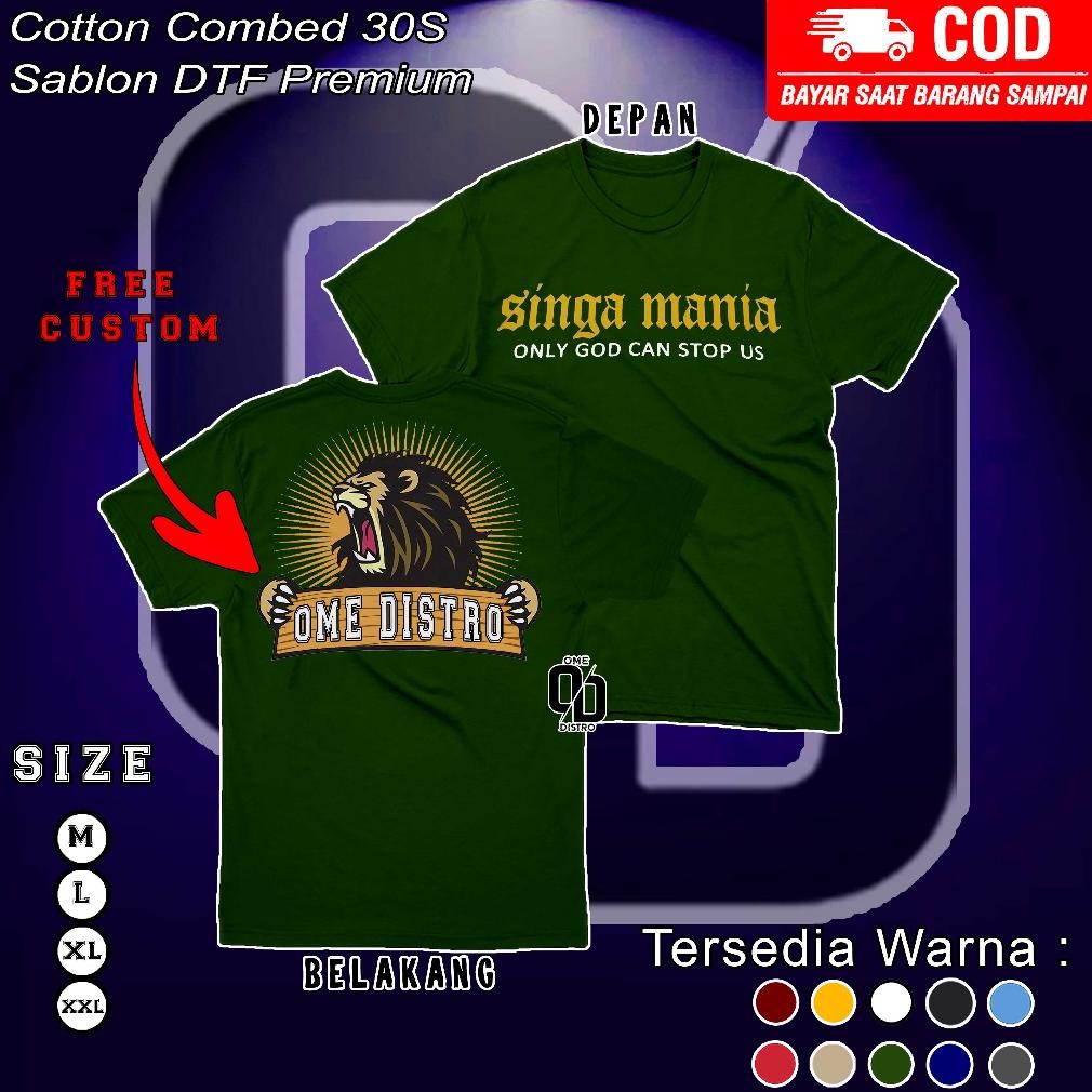 Terbaru Kaos Distro Singa Mania Sriwijaya Fc