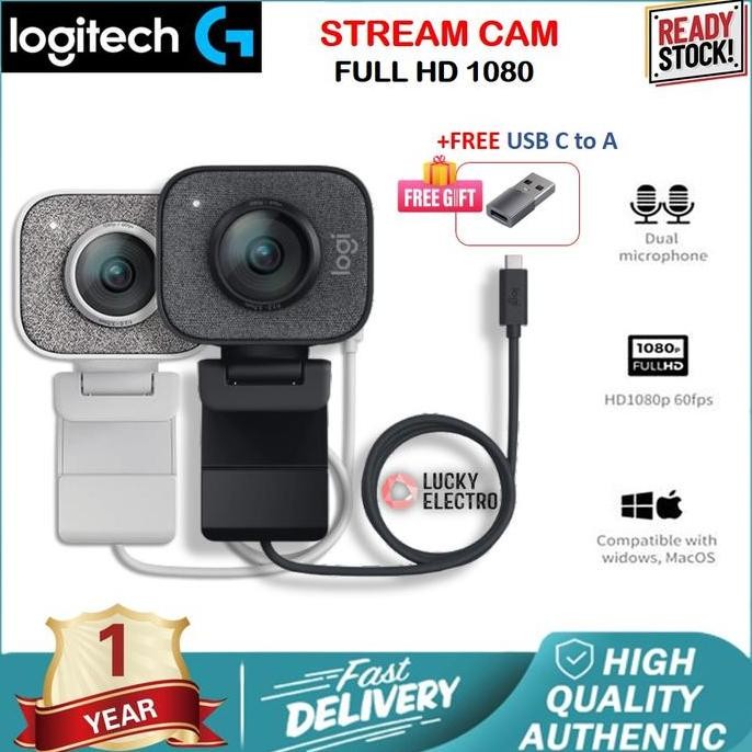 Logitech Streamcam Stream Cam Full Hd Usb-C Webcam
