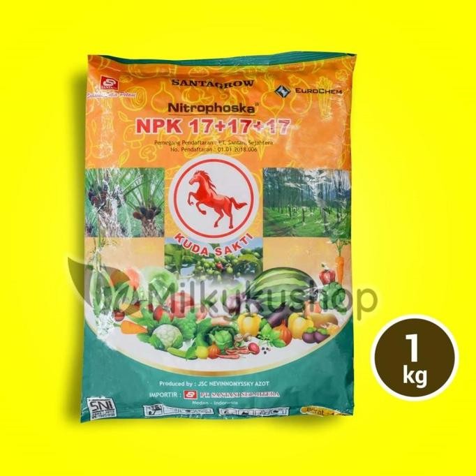 

Terlaris Pupuk Santagrow Nitrophoska Npk 17 17 17 Isi 1 Kg Kemasan Pabrik