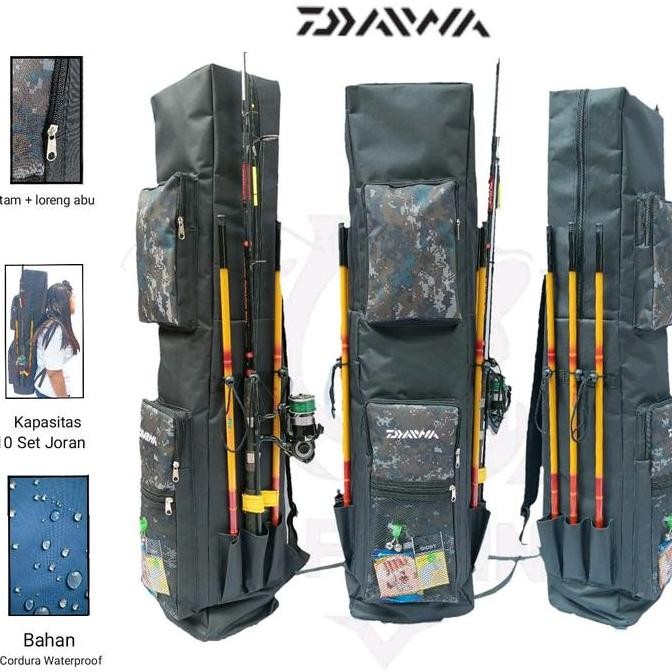 Tas Pancing Jumbo Daiwa Ransel Kotak Big Size Cordura Waterproof 100cm Buat Joran Tegek Joran Reel A
