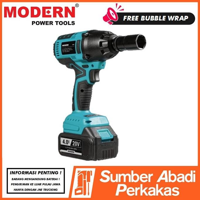 Modern M-65 Mesin Bor Impact Wrench Cordless Pembuka Baut Baterai M65 Termurah