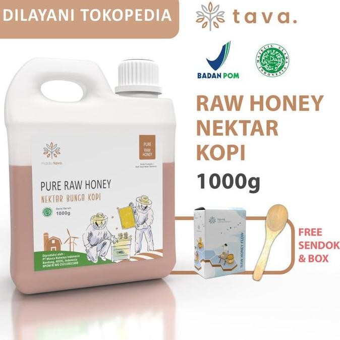 

BARU MADU MURNI TAVA NEKTAR KOPI 1KG 100% PURE RAW HONEY ASLI ALAMI