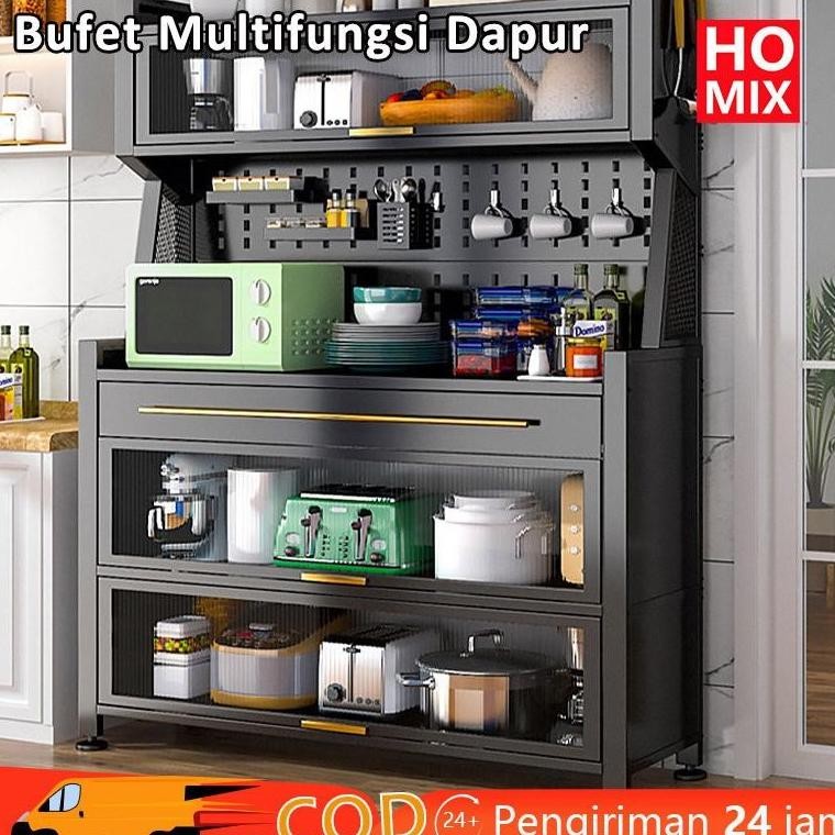 Lemari Dapur Minimalis Anti Debu Rak Dapur Serbaguna Lemari Dapur Dengan Pintu Lemari Dapur Berkapas