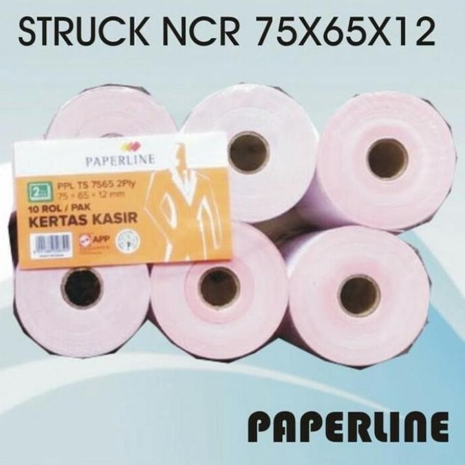 

Kertas Kasir/Struk NCR 7565/2 ply Paperline - Karton isi 10 pack.