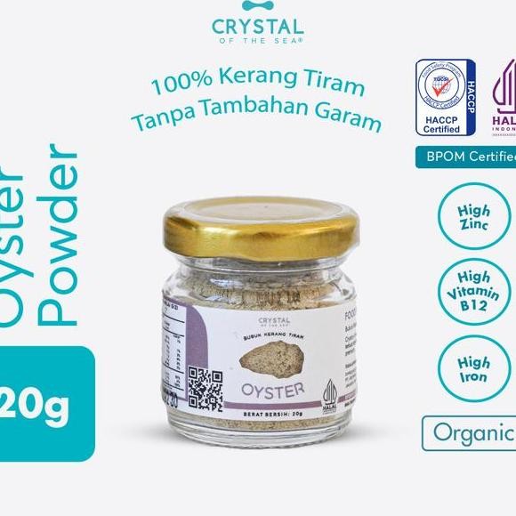 

Crytal Of The Ea Oyter Powder 20Gr Bubu Erang Tiram Gganti Oyter Auce Au Tiram Bumbu Aldu Mpai Non Mg Pice