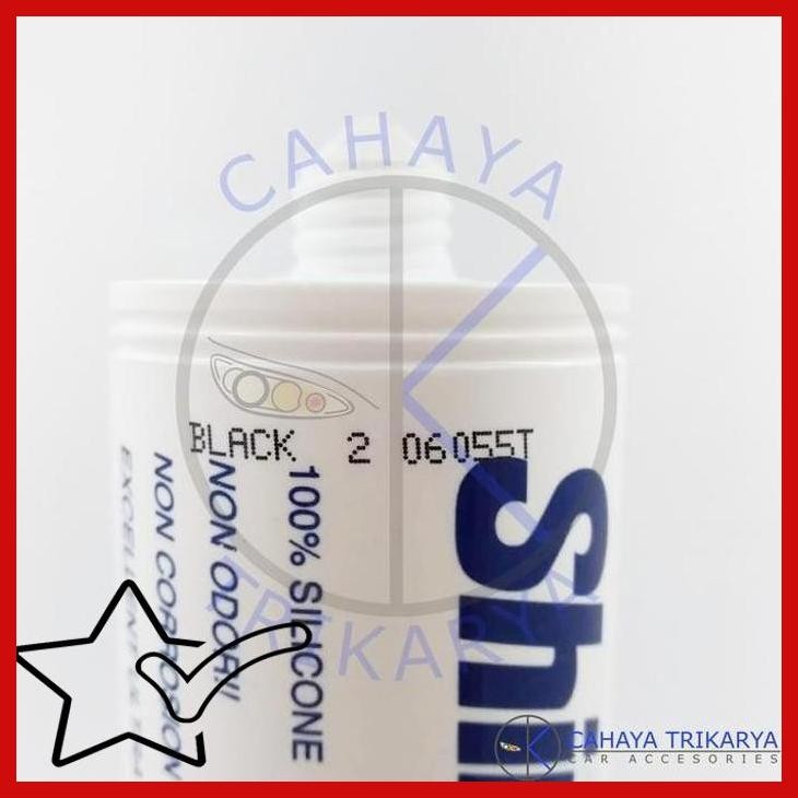 [CHY] LEM KACA / SEALANT / LEM SILIKON MOBIL SHINETSU HITAM BENING PUTIH