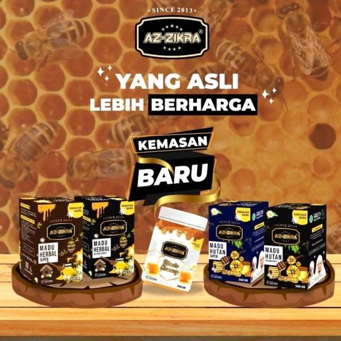 

BARU MADU AZ ZIKRA AZZIKRA MADU SUPER HERBAL HITAM PAHIT ASLI 500GR