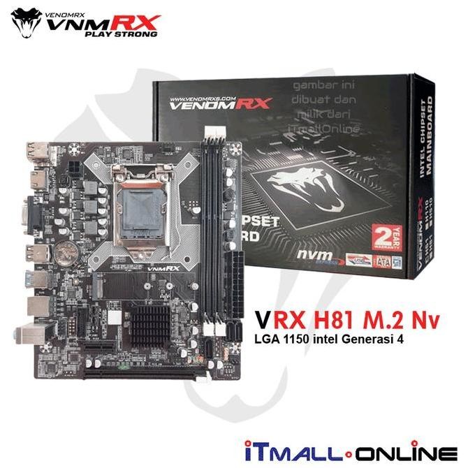TERBARU - Motherboard VenomRx H81 MOTHERBOARD H81 Socket 1150 gen 4