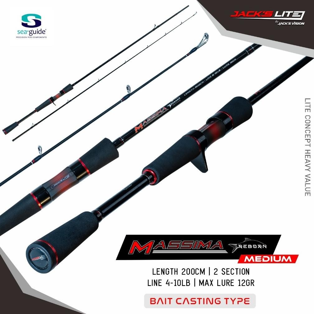 MASSIMA REBORN - MEDIUM CASTING RODS - 4-10LB & 6-12LB - SP & BC