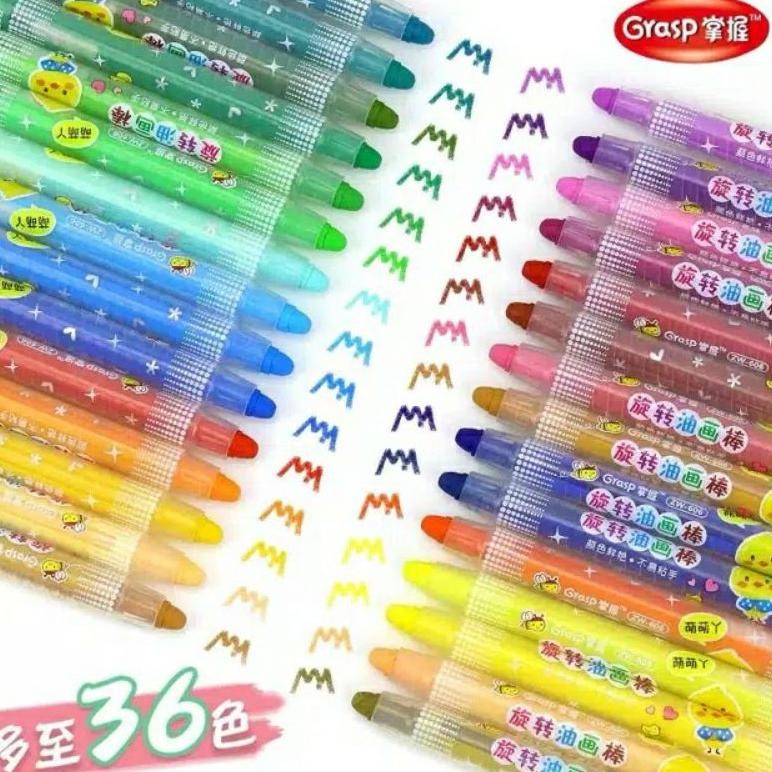 

Washable Roller Oil Pastels - Crayon Bisa Dihapus Dicuci