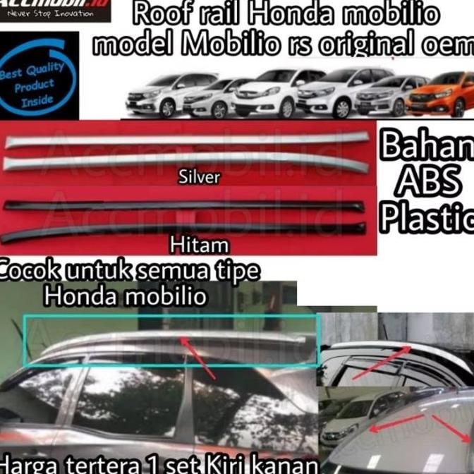 Roof rail honda mobilio model mobilio rs original oem roofrail murah