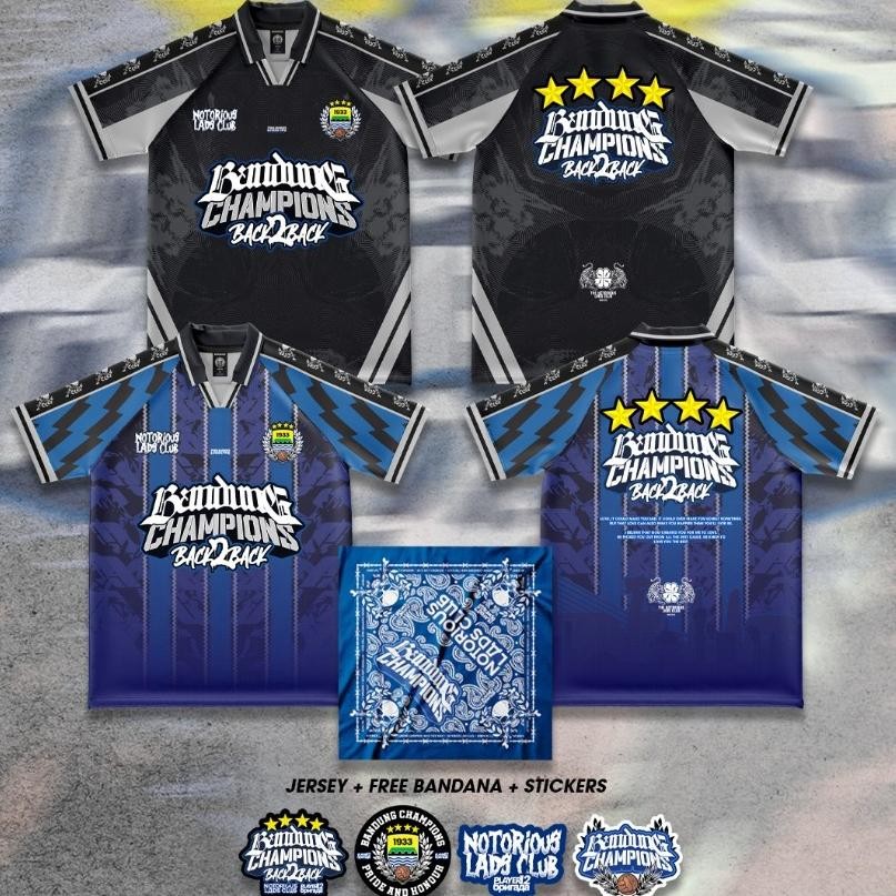 Jersey Bandung Champions - Jersey Persib Champions - Jersey Bola - Jersey Vintage - Jersey Classic