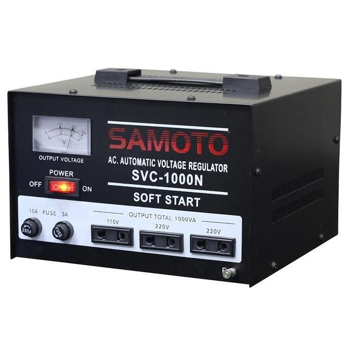 STABILIZER SAMOTO 1000VA - STAVOLT LISTRIK 1000VA STABILIZER KOMPUTER