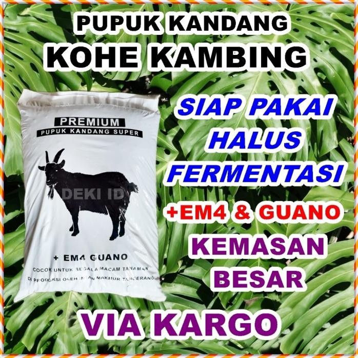 

Terlaris Pupuk Kandang Organik Kohe Kambing Kemasan Besar Via Kargo Siap Pakai