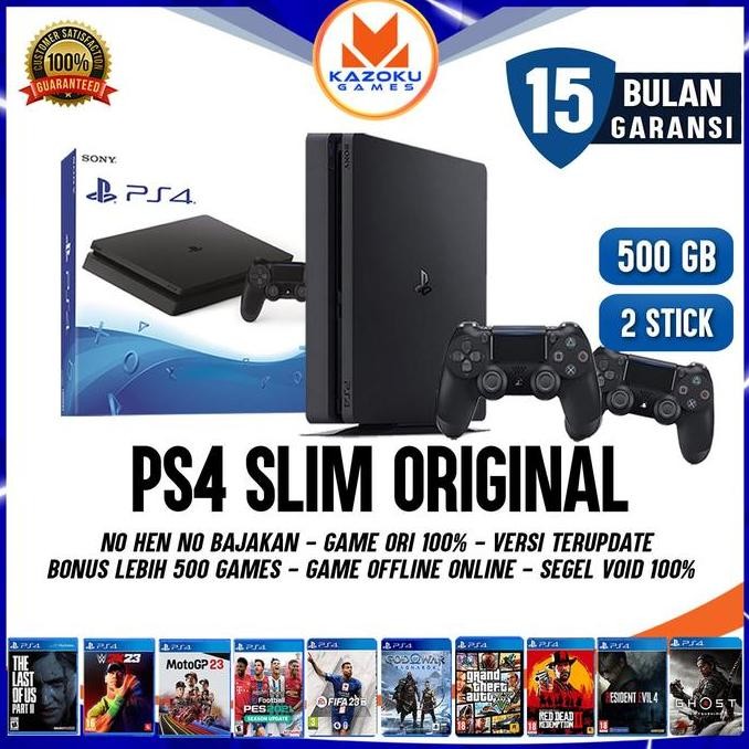 new PS4 PRO/SLIM/FAT 500GB 1TB FULL GAME ONLINE  GARANSI 15 BULAN