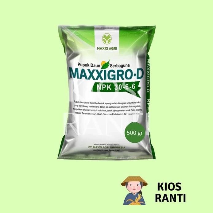 

Terlaris Pupuk Daun Maxxigro-D 500 Gr Npk 30-6-6 Nutrisi Pertumbuhan Daun Batang Tunas Tanaman