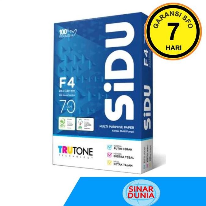 

Kertas HVS F4 70 gsm - Sidu
