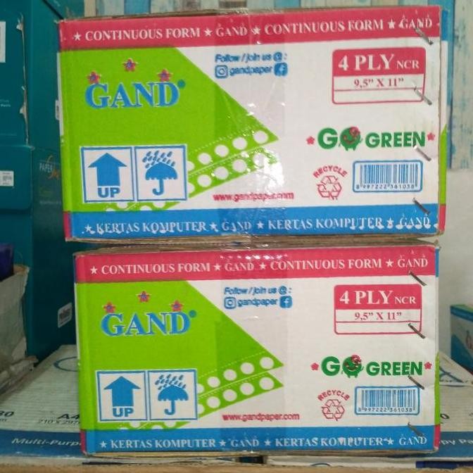 

Gand Continuous Form/Kertas Komputer 9,5 x 11" 4 ply utuh (PMKH).