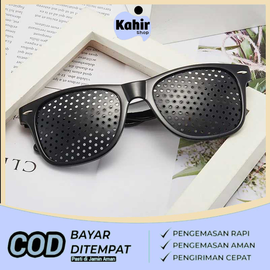 Kacamata Terapi Mata Anti Myopia Minus Silinder Pinhole glasses Kesehatan Mata