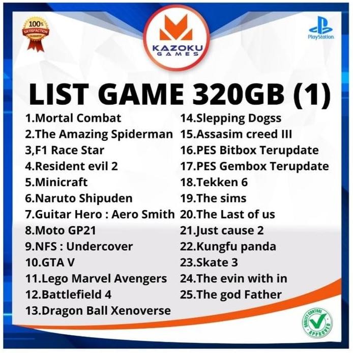 new PS3 PS 3 SLIM SONY PLAYSTATION OFW SERI 3000 160GB - 500GB + 2STICK OP