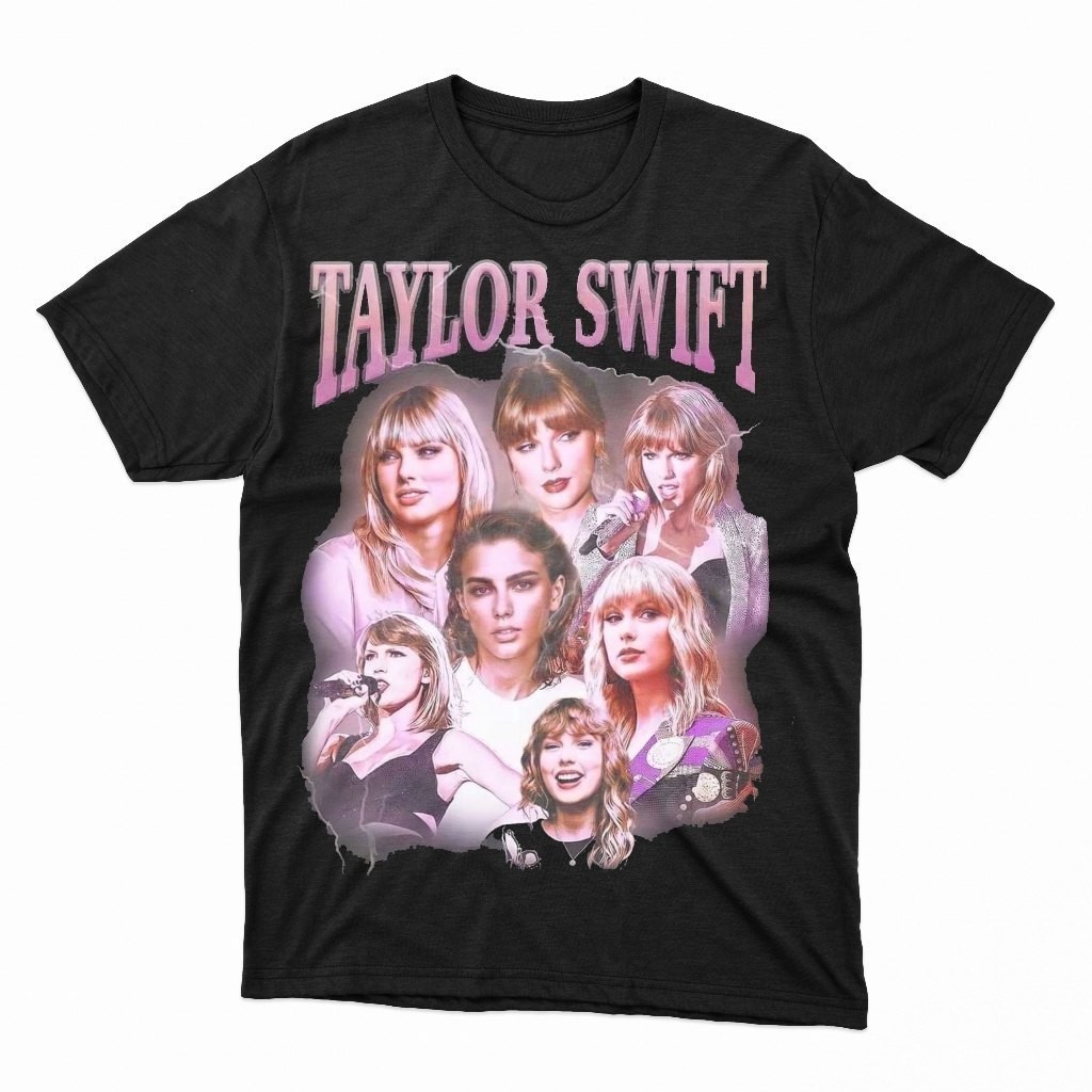 Baju Kaos Taylor Swift Merch Bootleg Vintage T-Shirt Premium Cotton Combed 24s Original 100% | Pinky