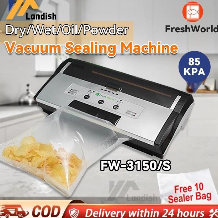 FRESH WORLD ORIFW-3150 / FW-3150S Mesin Vacuum Sealer Komersial Vacum (Bisa Basah & Tiup) Lands