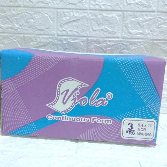 

TERMURAH - Continuous Forrm 9 1/2 x 11 3 Ply Bagi 2 Ncr Merk Viola
