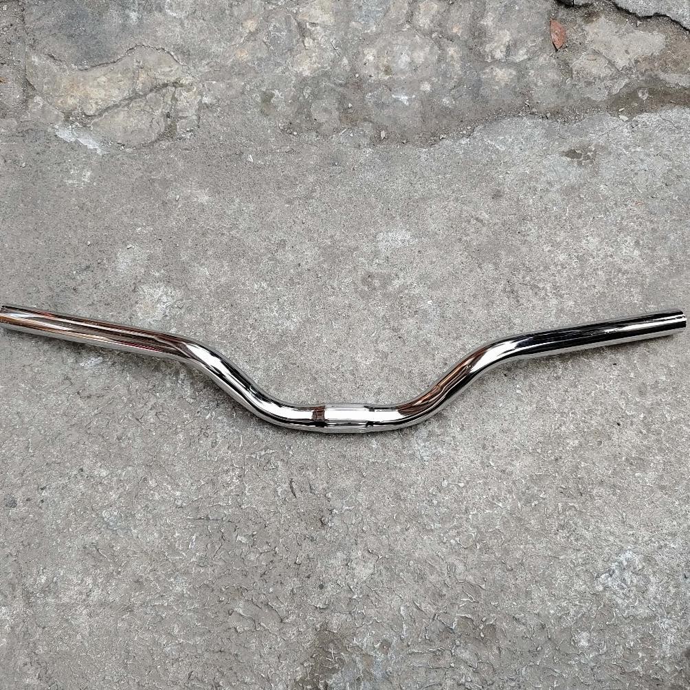 Stang Handlebar Risebar Steel Vintage Chrome Panjang 580 mm Standar 25.4 mm Federal Commuter Sepeda 