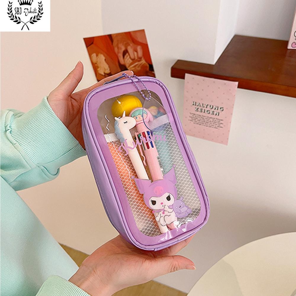 

Ready Tempat Pensil Kotak Pensil Sanrio Kuromi Melody Cinnamoroll Original Lisensi Sanrio - Kapasitas Besar Waterproof