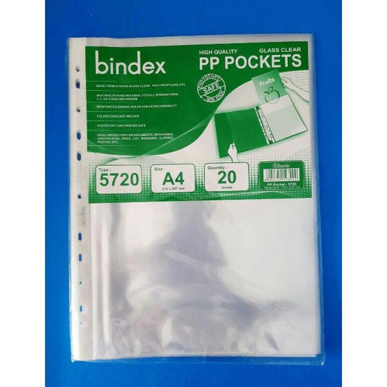 

Ready Pp Pocket/Sheet Protector Bindex A4,F4 ( 1Bks/20 Sheet )