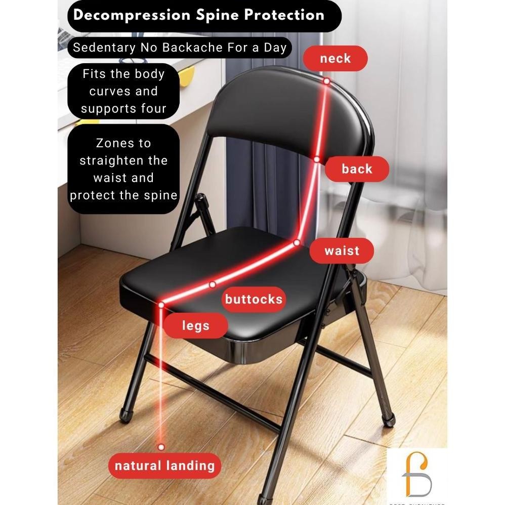 Kursi Lipat Portable Empuk Kursi Belajar Kursi Cafe Minimalis