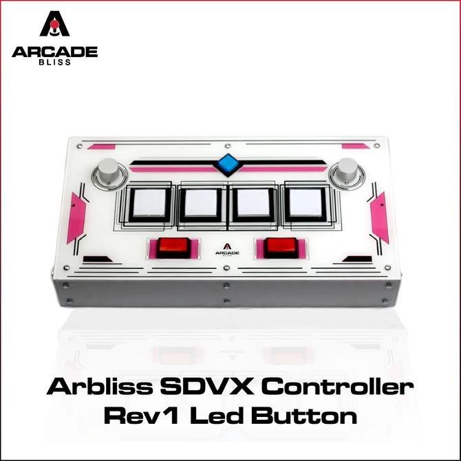 new Arbliss Sound Voltex SDVX Controller Arcade DJ Rhytm Games Large Enclosure LED Button Pico