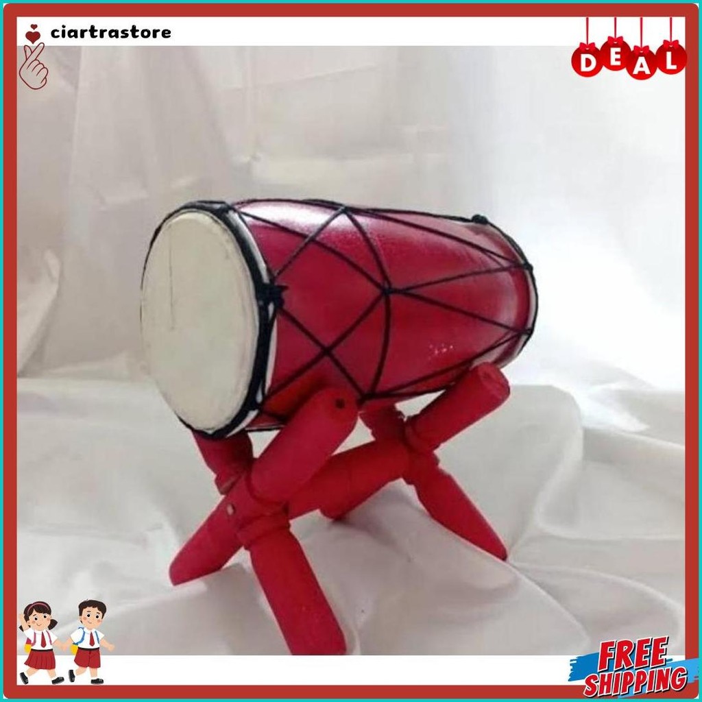 Kendang Jawa Ukuran 25 Cm, Gendang Jaranan, Mainan Anak/Alat Musik Tradisional,Asli Blitar Jawa Timu