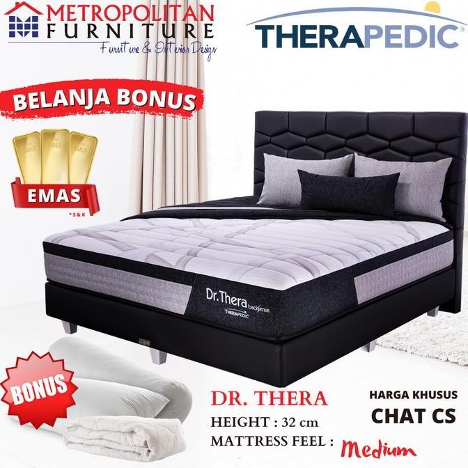 Springbed Therapedic Dr. Thera Full Set Kasur Orthopedic Spring bed