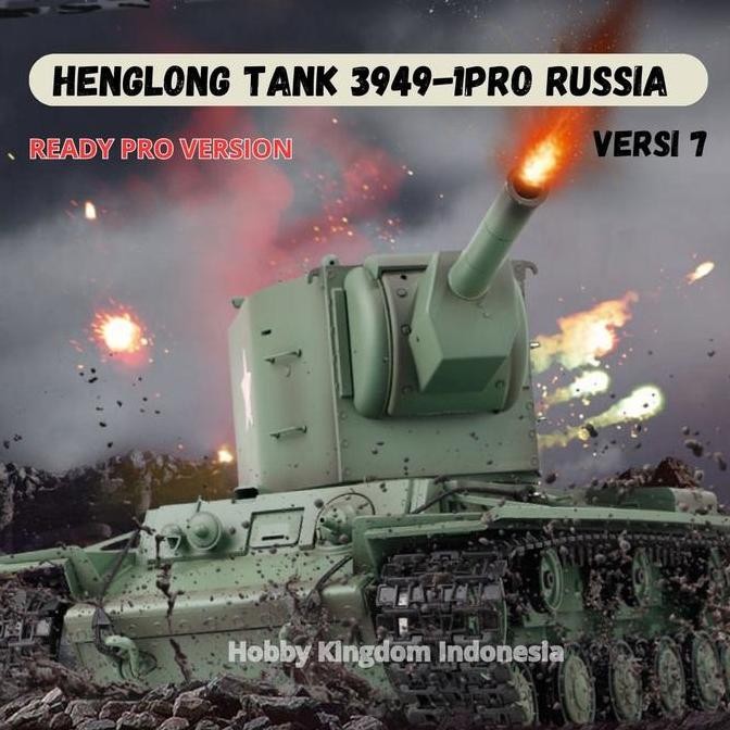 RC Heng Long Tank 3949-1 Russia KV-2 1/16 Scale 2.4Ghz