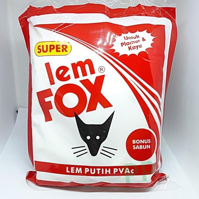 

Promo Lem Fox lem putih kemasan plastik 700gr lem kayu lem kertas plamur COD