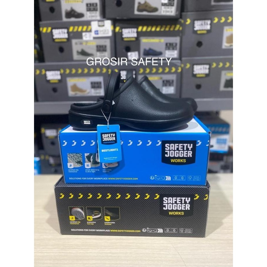 Sepatu Safety Jogger Bestlight Black/White
