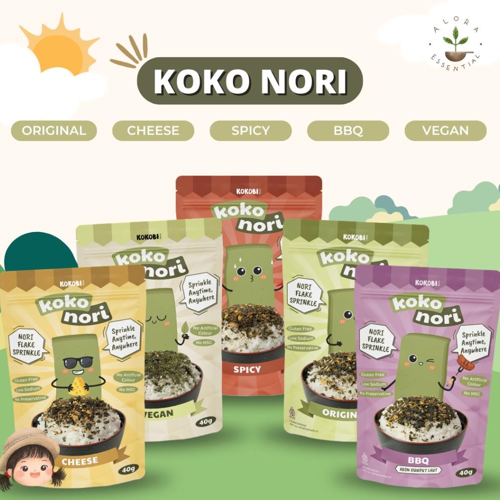 

Ready stok Terlaris Koko Nori Abon Rumput Laut Tabur Seaweed Flake - Snack Cemilan Sehat Termurah
