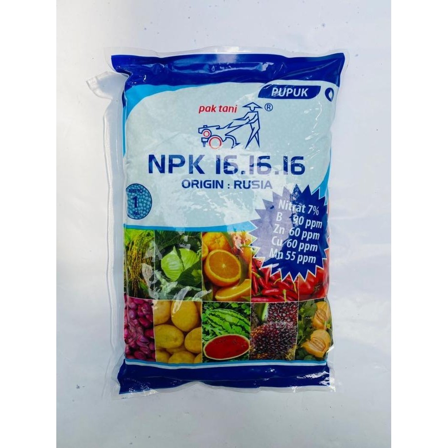 

Terlaris Pupuk Buah Npk 16-16-16 1Kg Pak Tani Biru