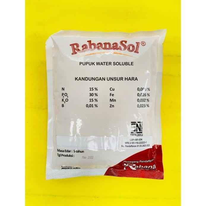 

Terlaris Pupuk Npk Mengandung Unsur Hara Buah Daun Dan Umbi Rabanasol Isi 500Gr Dari Rabana