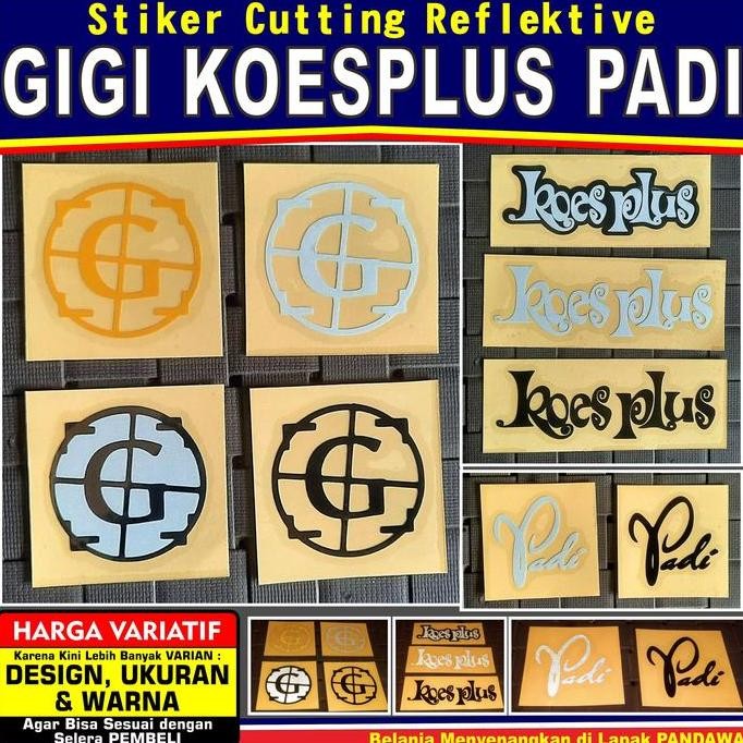 

Terlaris Stiker Cutting Reflektive : " Band Indo " Gigi, Koesplus, Padi